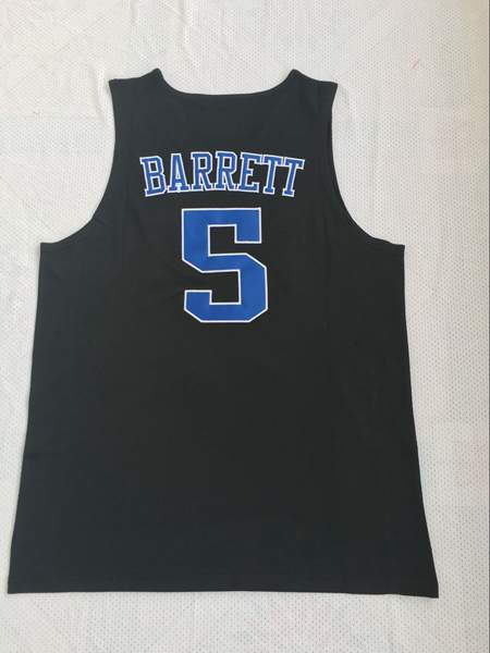 Duke Blue Devils Black #5 BARRETT NCAA Basketball Jersey