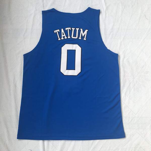 Duke Blue Devils Blue #0 TATUM NCAA Basketball Jersey 02