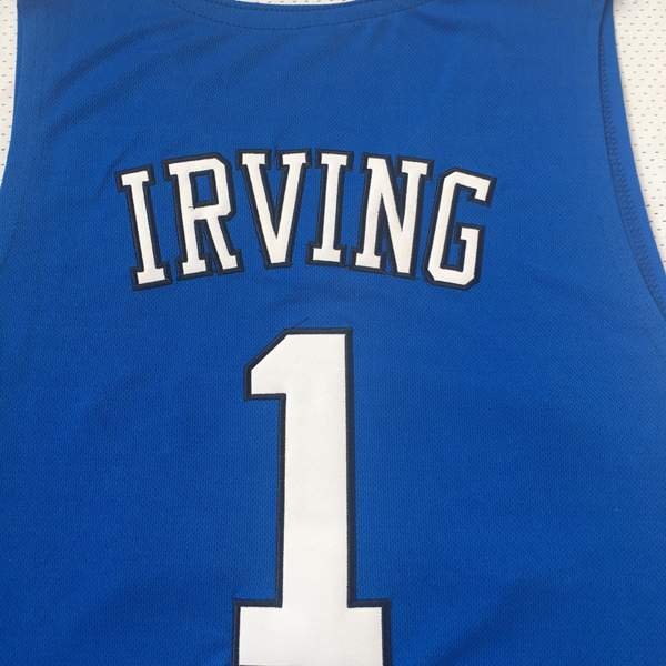 Duke Blue Devils Blue #1 IRVING NCAA Basketball Jersey 02