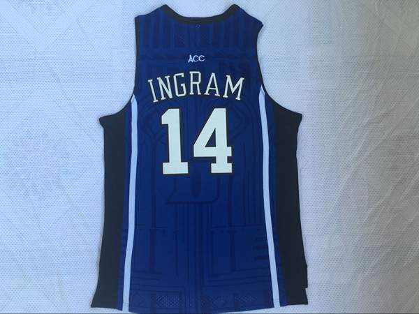 Duke Blue Devils Blue #14 INGRAM NCAA Basketball Jersey