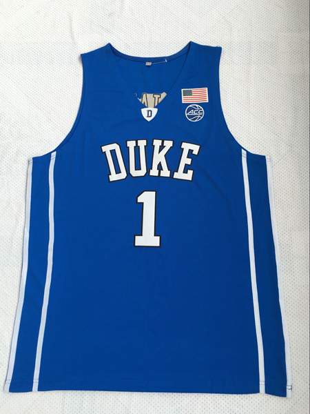 Duke Blue Devils Blue #1 WILLIAMSON NCAA Basketball Jersey