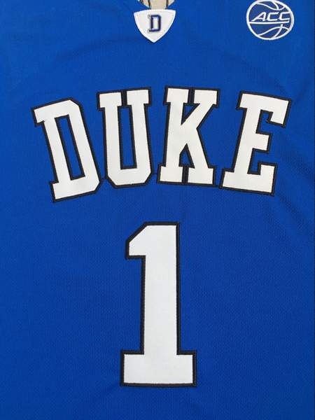 Duke Blue Devils Blue #1 WILLIAMSON NCAA Basketball Jersey