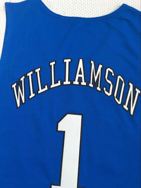 Duke Blue Devils Blue #1 WILLIAMSON NCAA Basketball Jersey