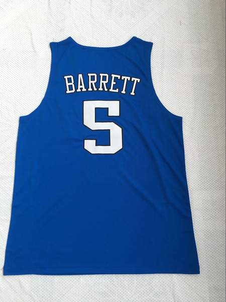 Duke Blue Devils Blue #5 BARRETT NCAA Basketball Jersey