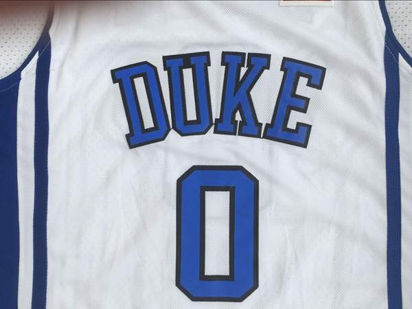 Duke Blue Devils White #0 TATUM NCAA Basketball Jersey