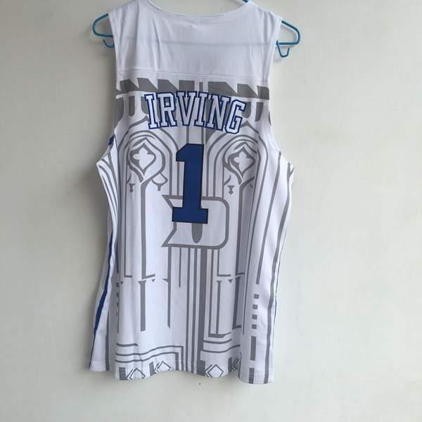 Duke Blue Devils White #1 IRVING NCAA Basketball Jersey 02