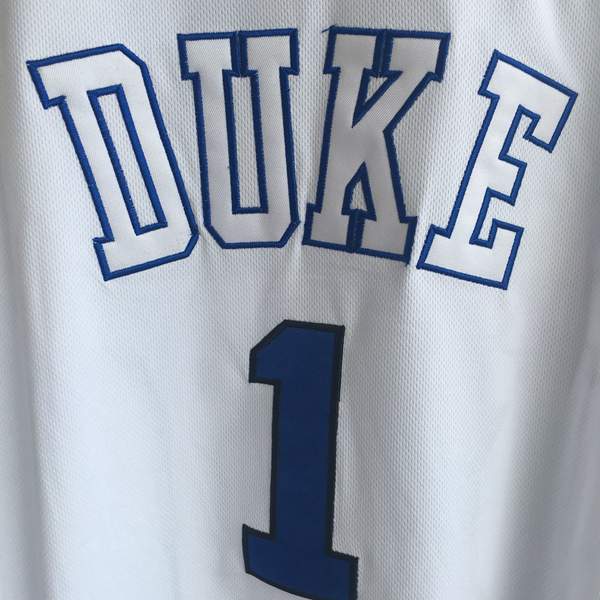 Duke Blue Devils White #1 IRVING NCAA Basketball Jersey 02