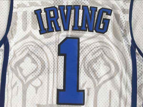 Duke Blue Devils White #1 IRVING NCAA Basketball Jersey