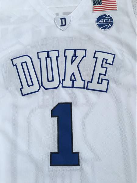 Duke Blue Devils White #1 WILLIAMSON NCAA Basketball Jersey