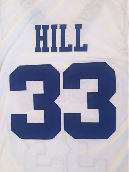 Duke Blue Devils White #33 HILL NCAA Basketball Jersey