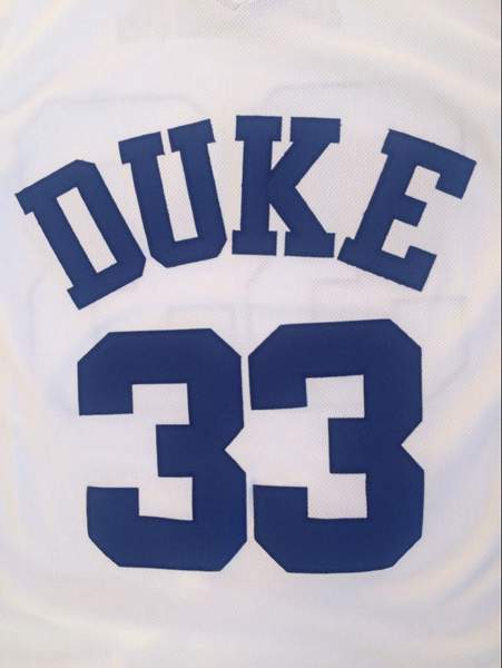 Duke Blue Devils White #33 HILL NCAA Basketball Jersey