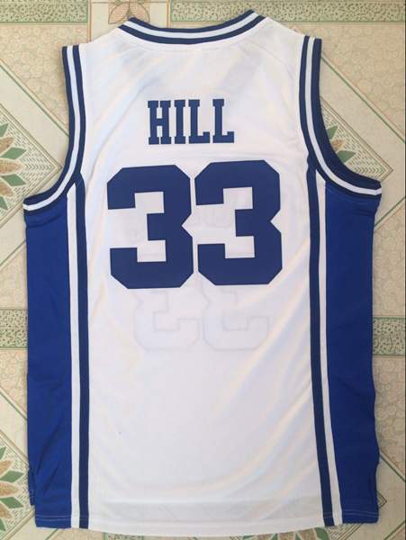 Duke Blue Devils White #33 HILL NCAA Basketball Jersey