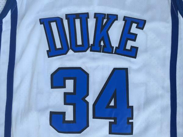 Duke Blue Devils White #34 CARTERJR NCAA Basketball Jersey