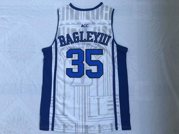 Duke Blue Devils White #35 BAGLEYIII NCAA Basketball Jersey