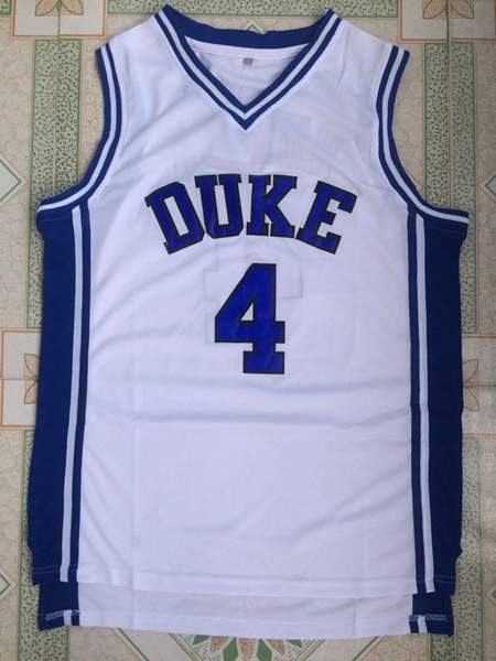 Duke Blue Devils White #4 REDICK NCAA Basketball Jersey