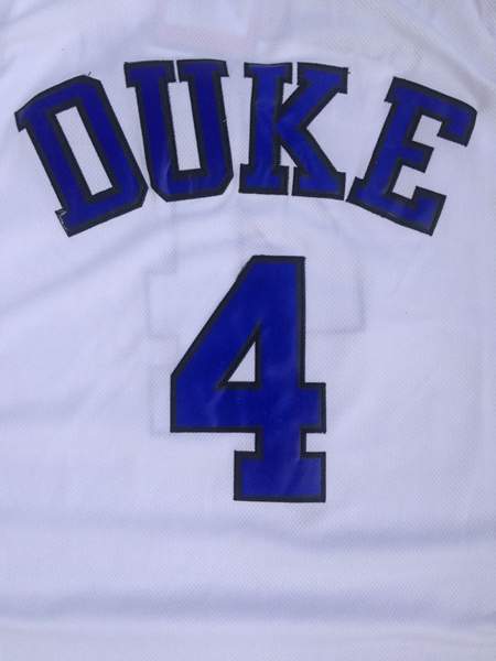 Duke Blue Devils White #4 REDICK NCAA Basketball Jersey