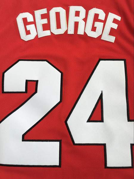 Fresno State Bulldogs Red #24 GEORGE NCAA Basketball Jersey