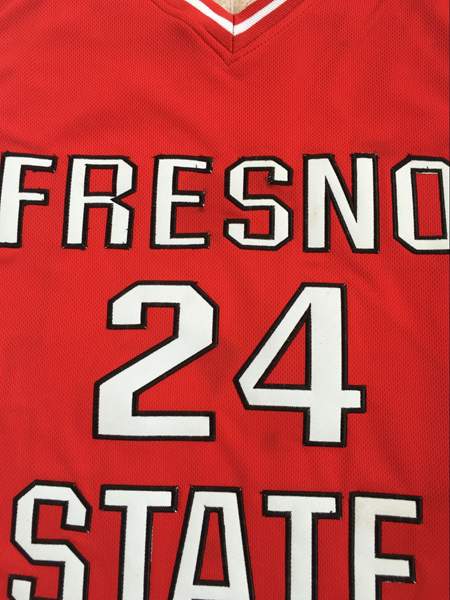 Fresno State Bulldogs Red #24 GEORGE NCAA Basketball Jersey