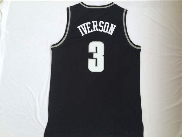 Georgetown Hoyas Black #3 IVERSON NCAA Basketball Jersey