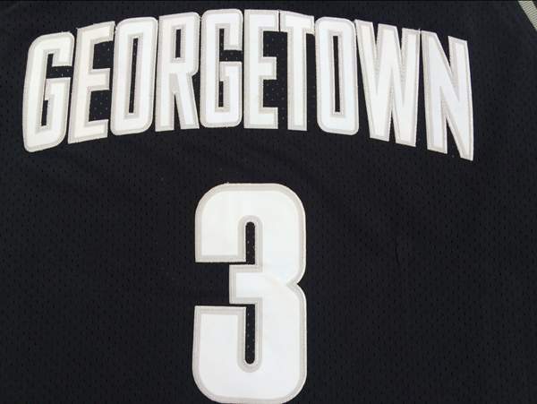 Georgetown Hoyas Black #3 IVERSON NCAA Basketball Jersey