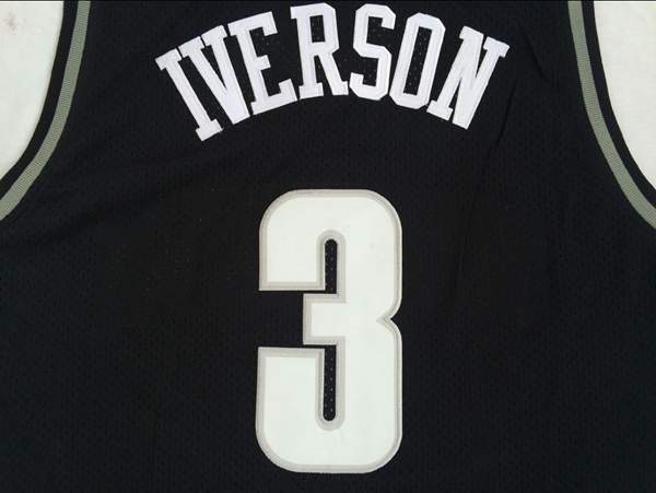 Georgetown Hoyas Dark Blue #3 IVERSON NCAA Basketball Jersey