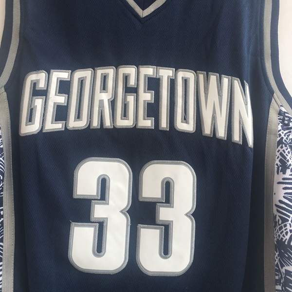 Georgetown Hoyas Dark Blue #33 EWING NCAA Basketball Jersey