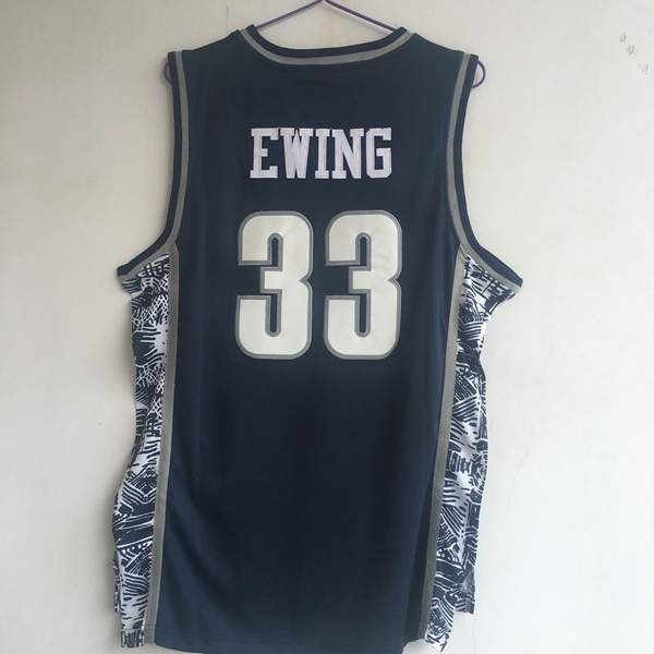 Georgetown Hoyas Dark Blue #33 EWING NCAA Basketball Jersey