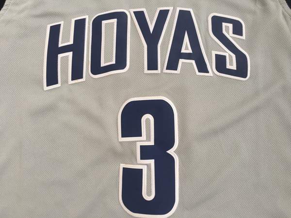 Georgetown Hoyas Grey #3 IVERSON NCAA Basketball Jersey