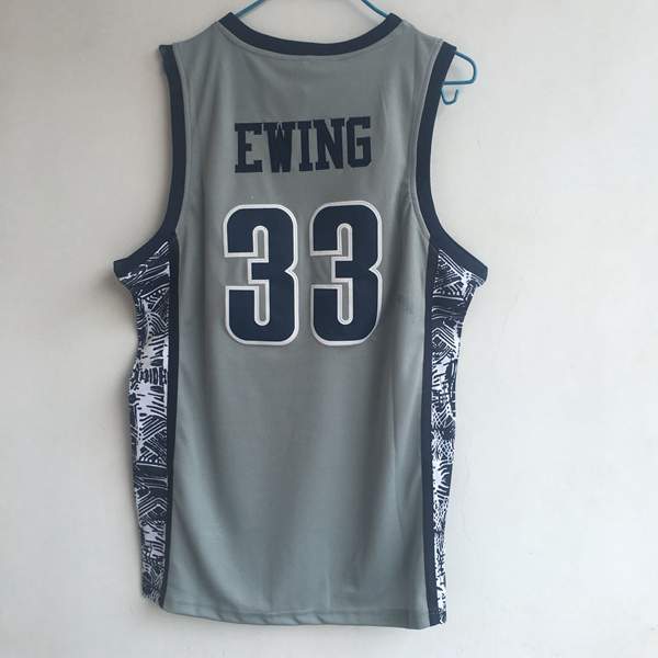 Georgetown Hoyas Grey #33 EWING NCAA Basketball Jersey