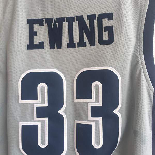 Georgetown Hoyas Grey #33 EWING NCAA Basketball Jersey