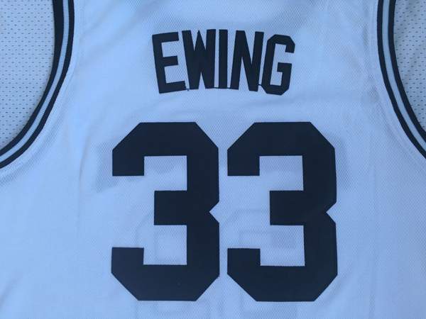 Georgetown Hoyas White #33 EWING NCAA Basketball Jersey