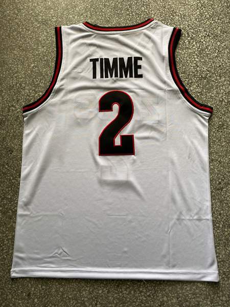 Gonzaga Bulldogs White #2 TIMME NCAA Basketball Jersey