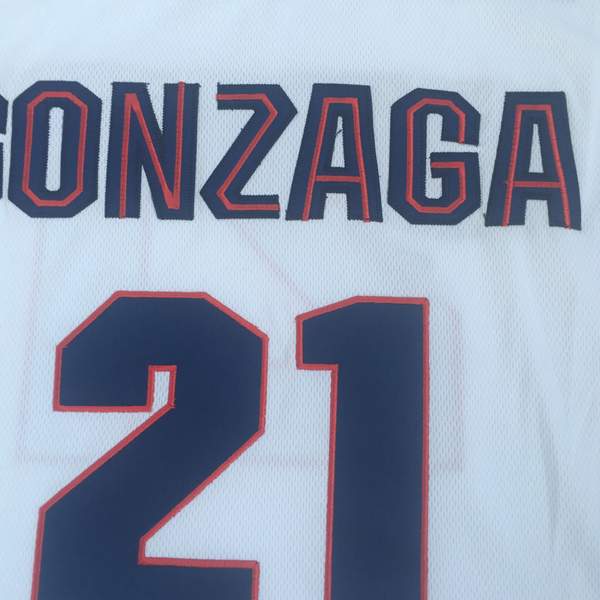 Gonzaga Bulldogs White #21 HACHIMURA NCAA Basketball Jersey