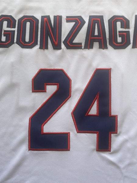 Gonzaga Bulldogs White #24 KISPERT NCAA Basketball Jersey 02