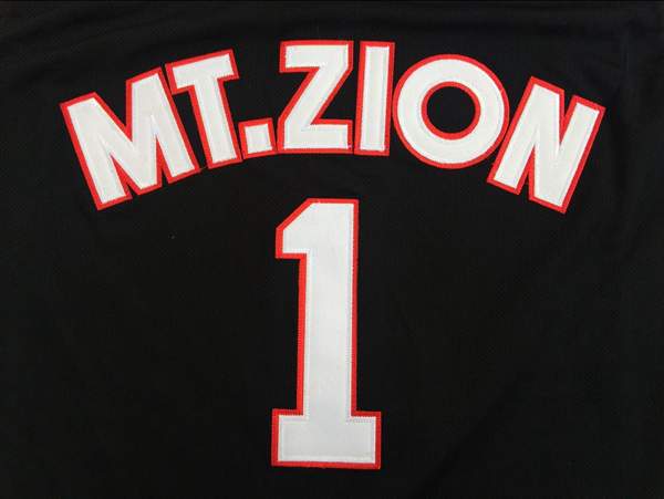 Mount Zion Black #1 MCGRADY Basketball Jersey