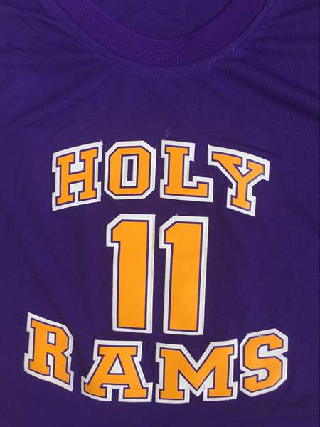 Holy Rams Blue #11 WALL Basketball Jersey