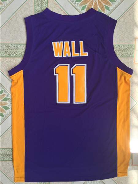 Holy Rams Blue #11 WALL Basketball Jersey