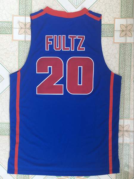 De Matha Blue #20 FULTZ Basketball Jersey