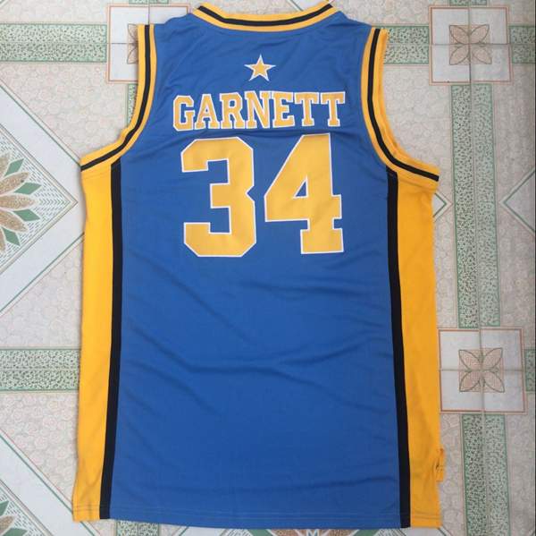 Farragut Blue #34 GARNETT Basketball Jersey