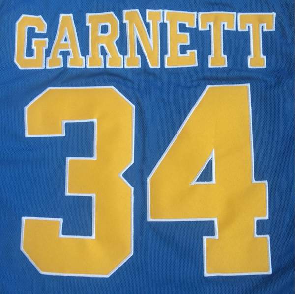 Farragut Blue #34 GARNETT Basketball Jersey