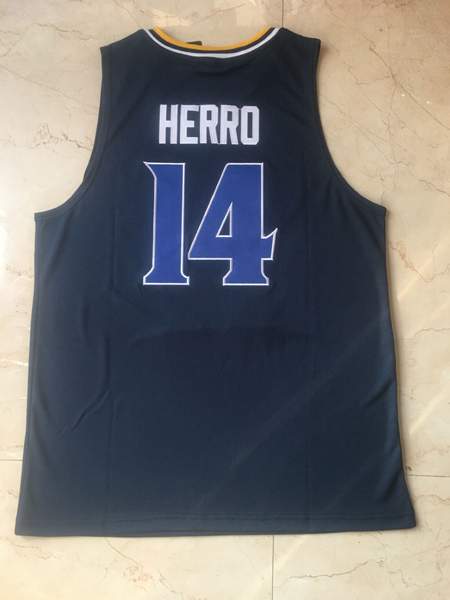 Whitnall Dark Blue #14 HERRO Basketball Jersey