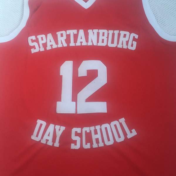 Spartanburg Day School Red #12 WILLIAMSON Basketball Jersey