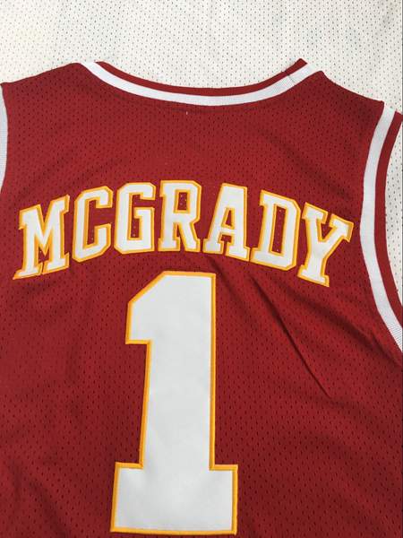 Mount Zion Red #1 MCGRADY Basketball Jersey