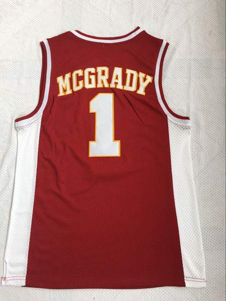 Mount Zion Red #1 MCGRADY Basketball Jersey