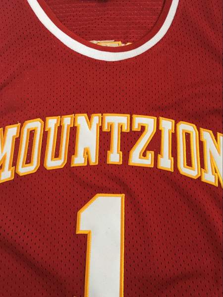 Mount Zion Red #1 MCGRADY Basketball Jersey