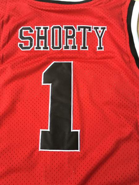 Sunset Park Red #1 SHORTY Basketball Jersey