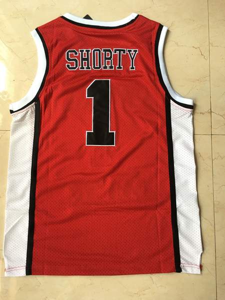 Sunset Park Red #1 SHORTY Basketball Jersey