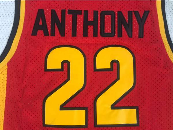 Oak Hill Red #22 ANTHONY Basketball Jersey