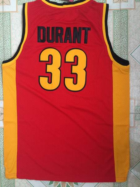 Oak Hill Red #33 DURANT Basketball Jersey