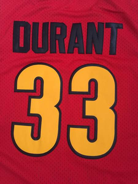 Oak Hill Red #33 DURANT Basketball Jersey